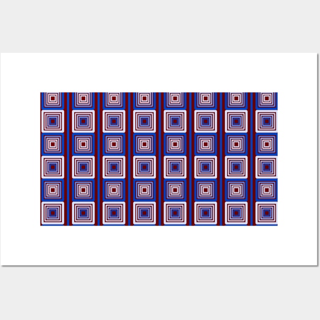 Simple Square Pattern Wall Art by zarya_kiqo